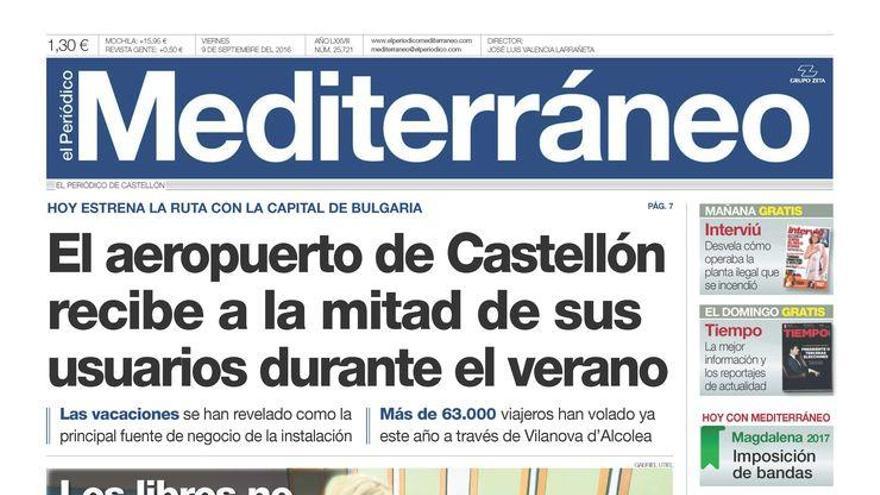 El aeropuerto de Castellón recibe a la mitad de sus usuarios durante el verano.