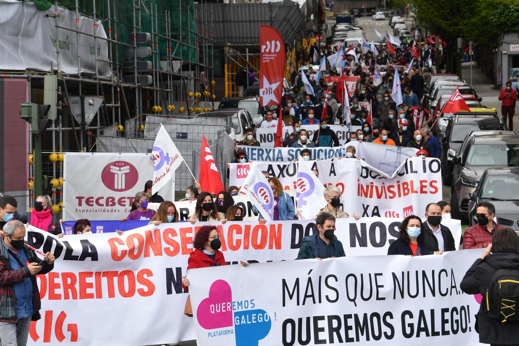 Manifestación del 1 de mayo en A Coruña