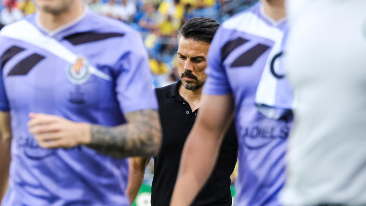De la Barrera, al descanso del último pulso ante el Valladolid.