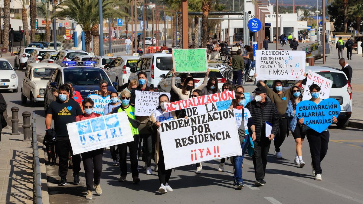 Imagen de archivo de una marcha de protesta convocada por Useiri.