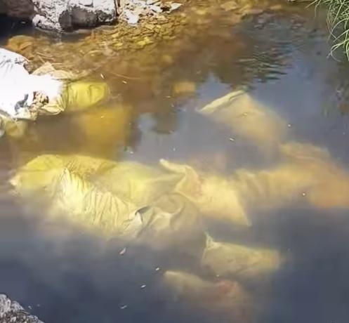 Las imágenes de los escombros en el torrente de Sant Jordi