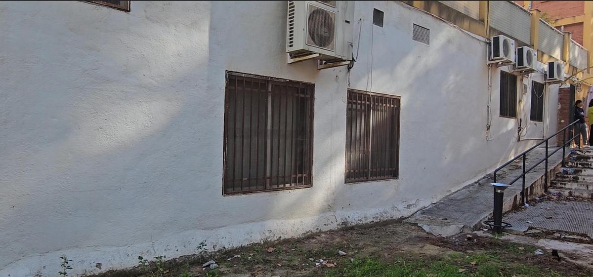 Rampa de acceso al local social de La Viña.