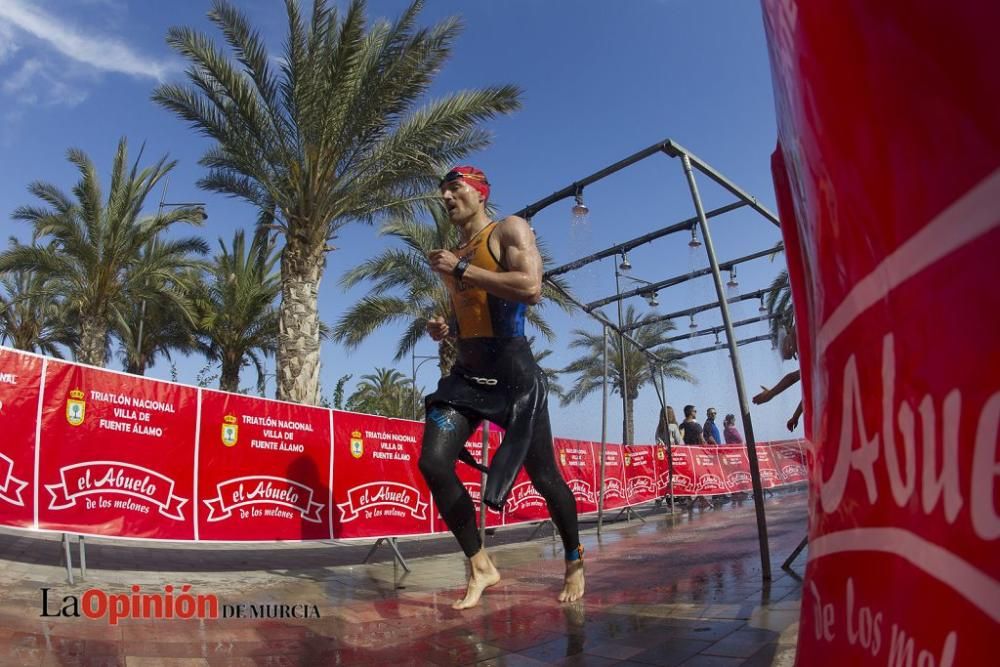 Salida del Triatlón Villa de Fuente Álamo