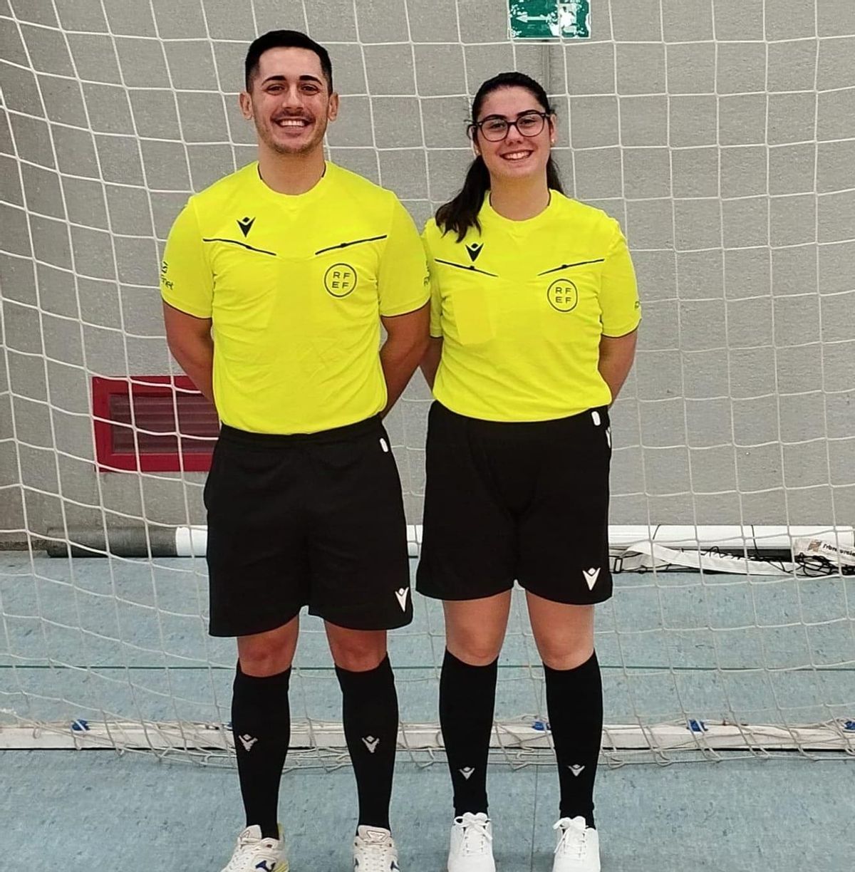 Los nuevos colegiados fueron acompañados en la pista por compañeros con mayor categoría