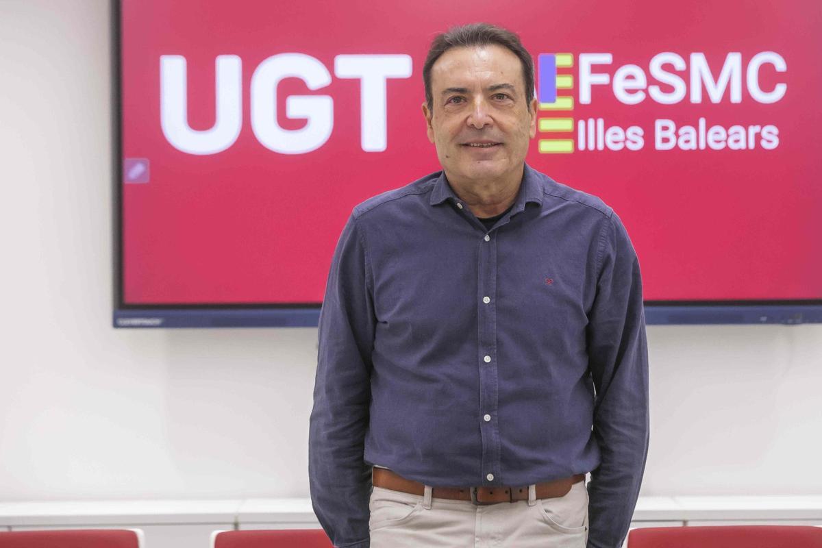 José García Relucio, secretario general de UGT-Hostelería en las islas