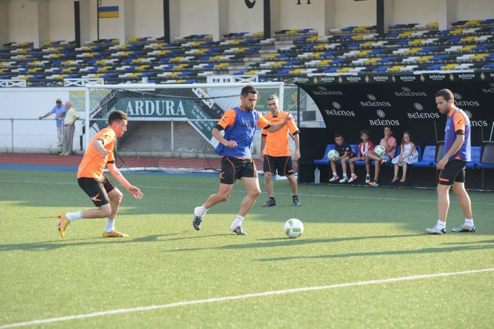 Primer entrenamiento del Caudal Deportivo de Mieres