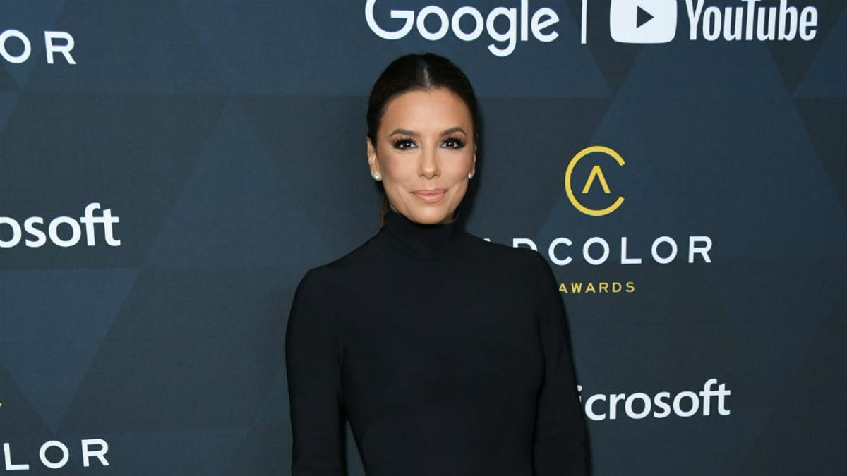 Eva Longoria con look 'total black'