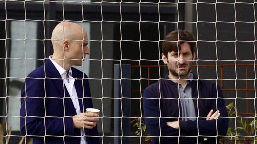Por la izquierda, David Guerra y Gerardo García, en Mareo. | MARCOS LEÓN