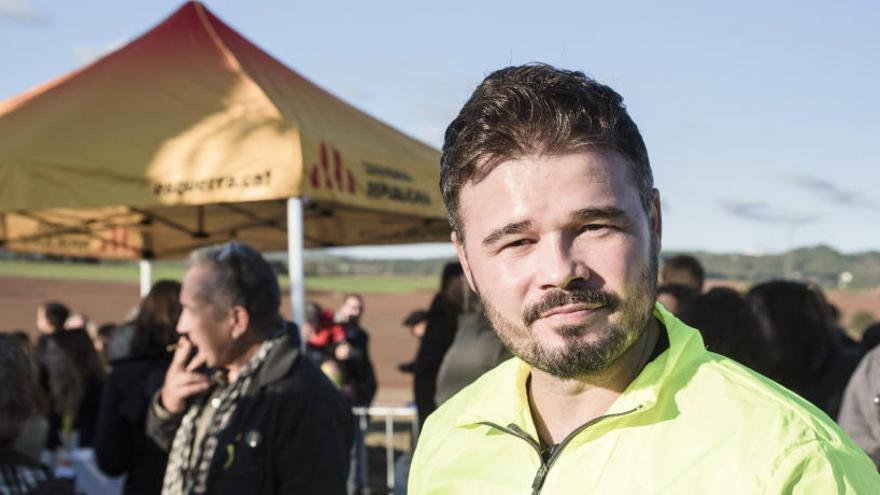 Rufián en un acte d&#039;ERC al Centre Penitenciari Lledoners