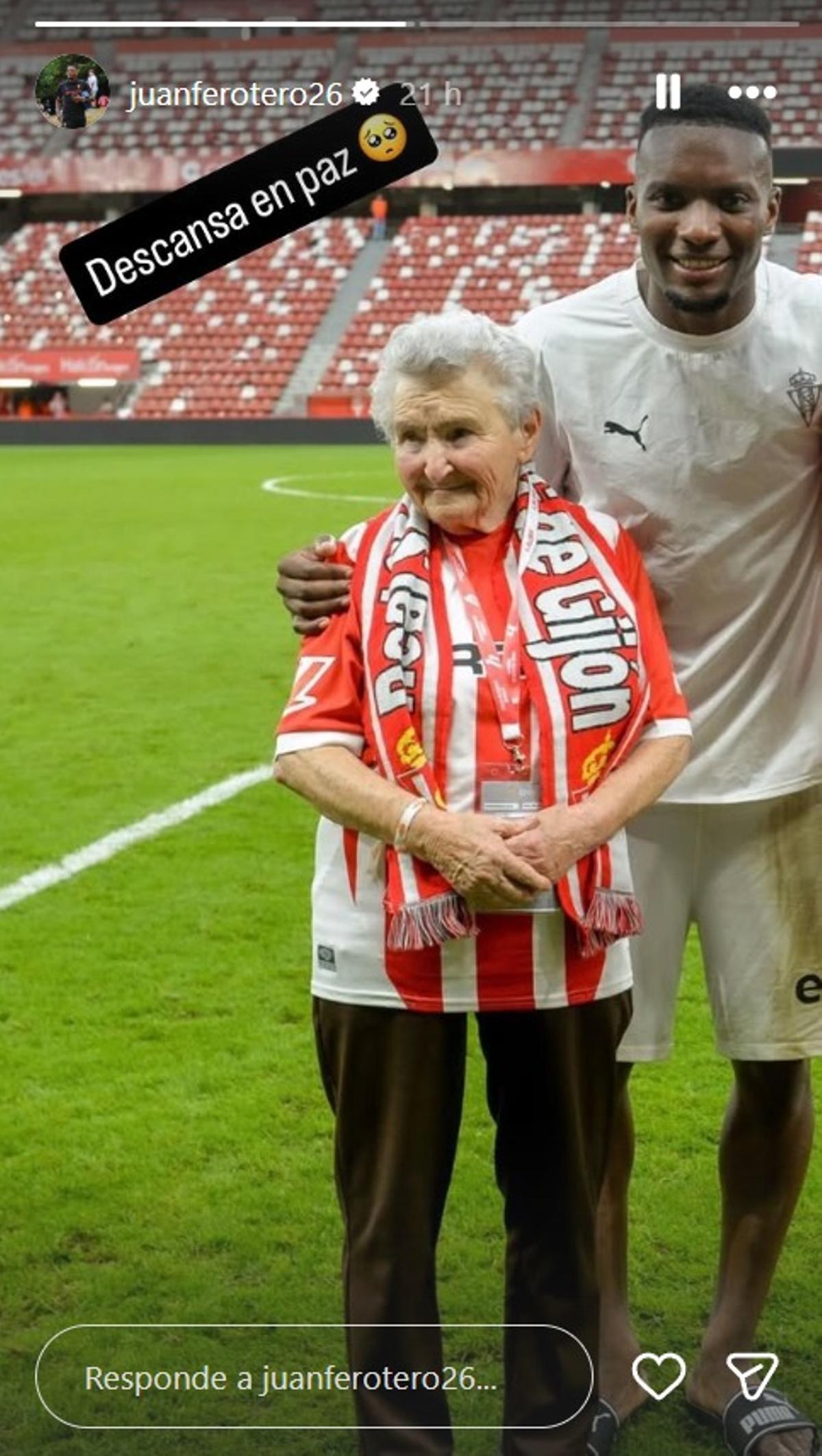 El mensaje de pésame de Juan Otero a Pepa Fuego en Instagram