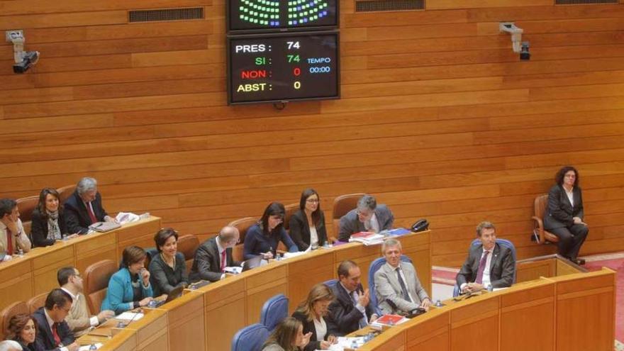 Votación de las propuestas en la última sesión del Debate de la Autonomía. // Xoán Álvarez