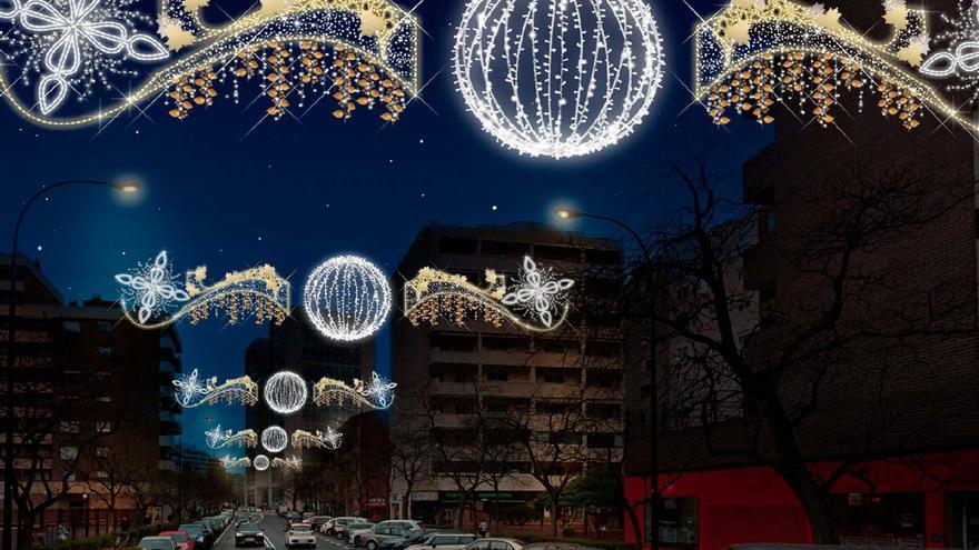 De la calle Tomás Bretón a la plaza Europa: cuatro novedades en la iluminación de Navidad en Zaragoza