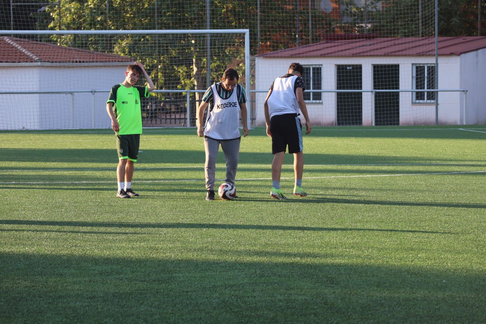 Entrenamiento de los equipos de la liga de fútbol inclusivo del Atlético Veracruz