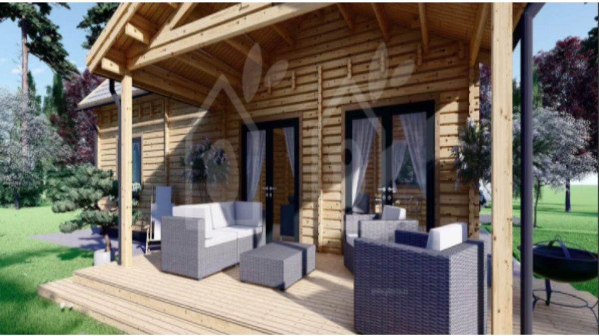 casa prefabricada porche