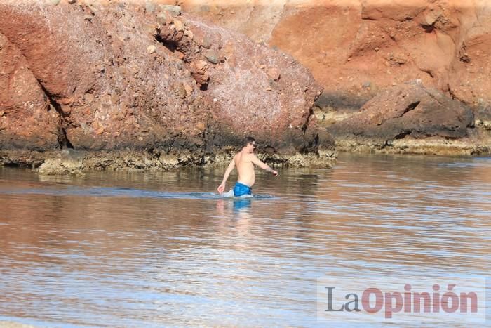 Primer día de paseos al aire libre en Mazarrón