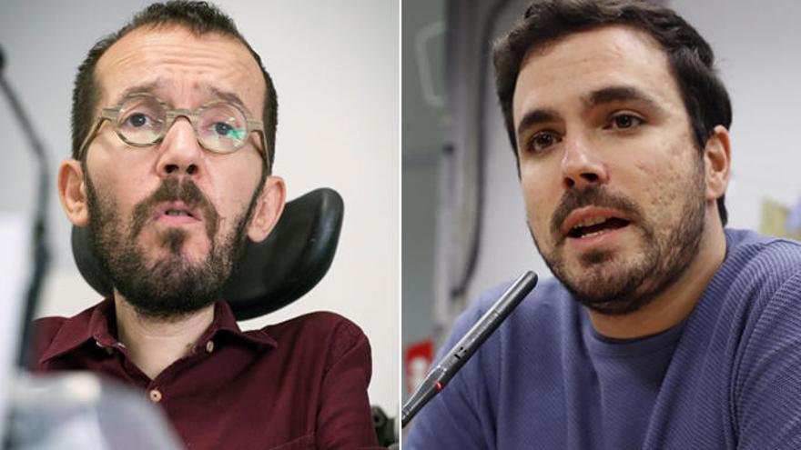 Pablo Echenique y Alberto Garzón.