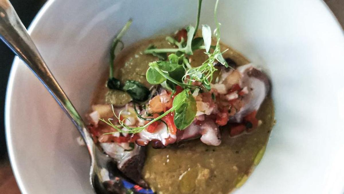 El 'vatapá' de gambas de Gabriel Sodré.