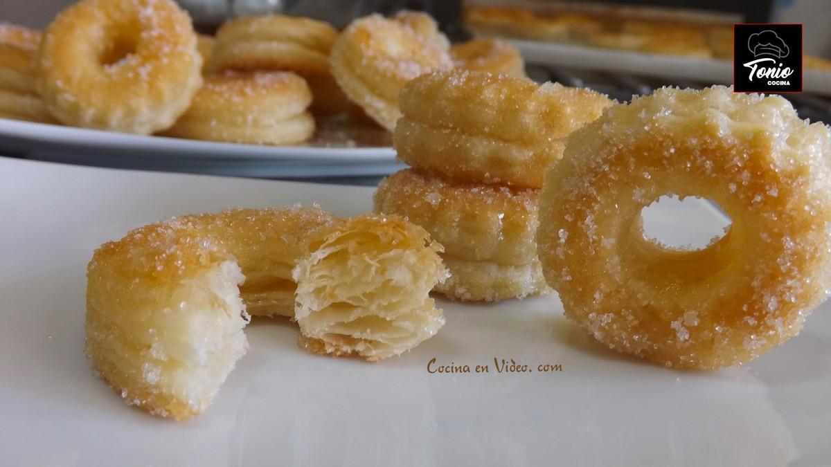 rosquillas de hojaldre