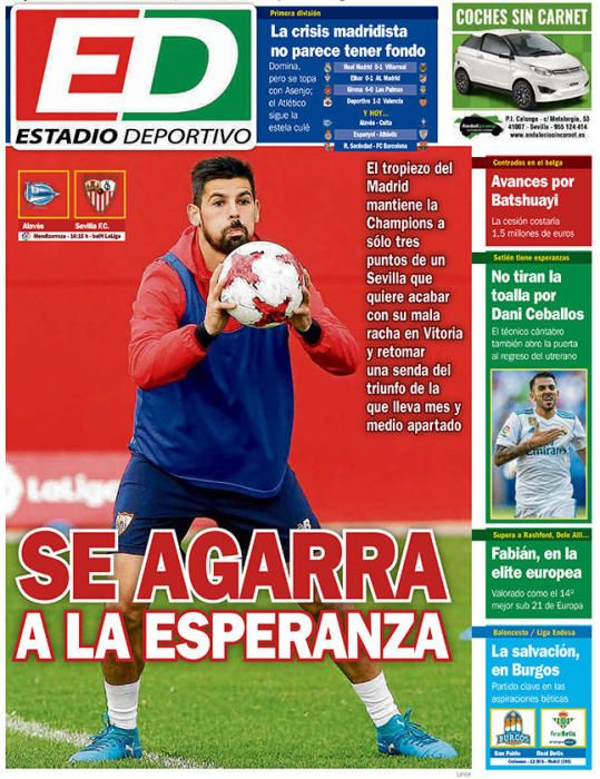 Portadas domingo 14 de enero de 2018