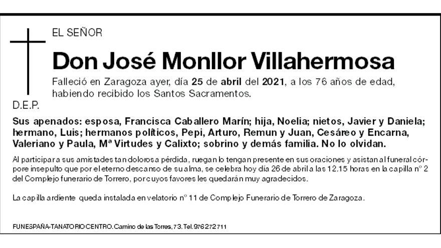 José Monllor Villahermosa