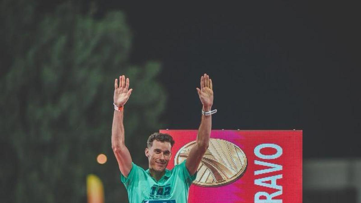 David Barroso en el Campeonato de España de Málaga en el que logró conseguir el oro.
