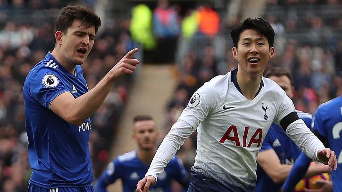 Harry Maguire recrimina a Son, delantero del Tottenham