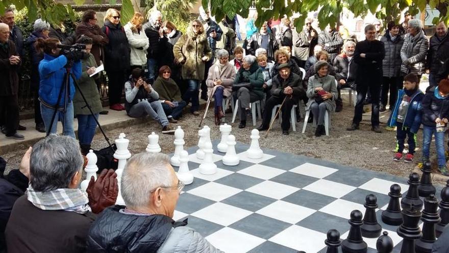 Acte d&#039;inauguració del tauler d&#039;escacs gegant