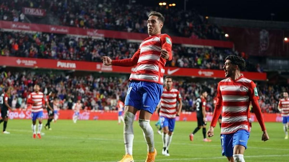 El valenciano, durante el choque contra el Sevilla, donde marcó gol.