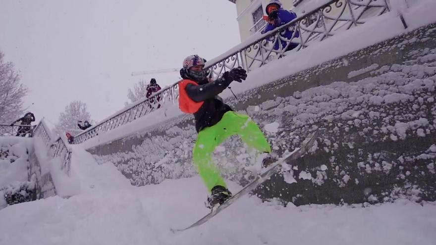 Snow en las calles de Madrid gracias al temporal