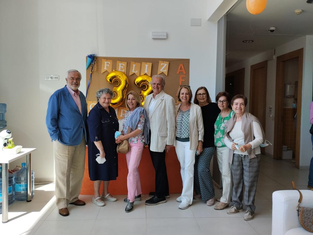 En el 33 aniversario de la Asociación de Familiares de Enfermos de Alzhéimer de Andalucía, que fundó y presidió.