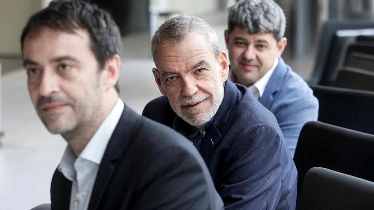 Los escritores Jorge Díaz, Antonio Mercero y Agustín Martínez.