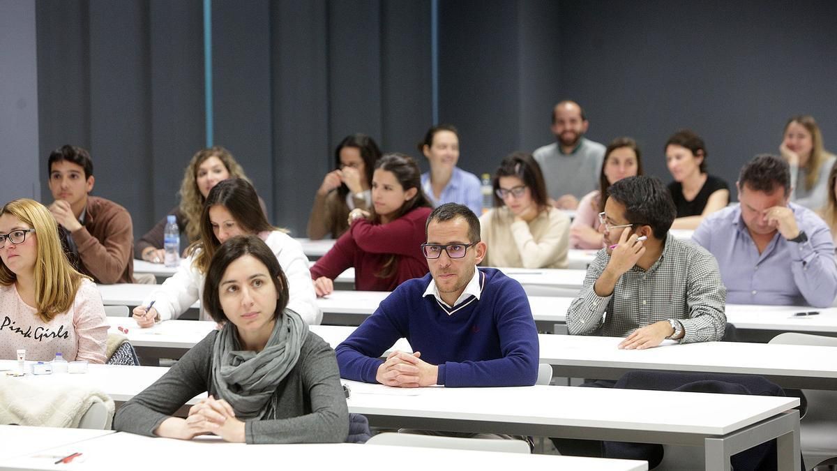 Aspirantes en una oposición.