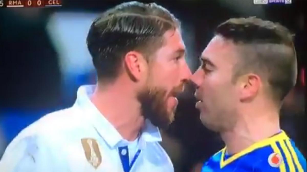 Sergio Ramos y Aspas se las tuvieron en el Madrid - Celta