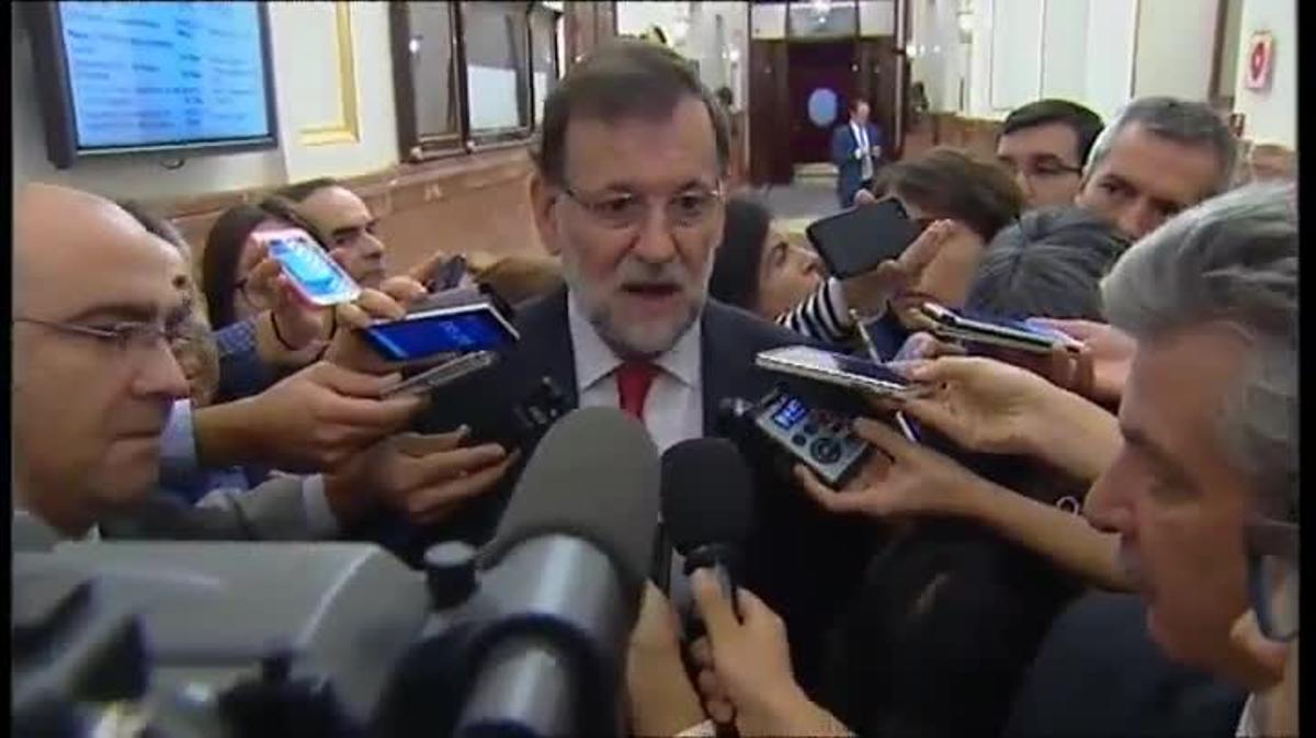 Declaracions del president del govern, Mariano Rajoy, al Congrés sobre la imputació d’Artur Mas sobre el 9-N.