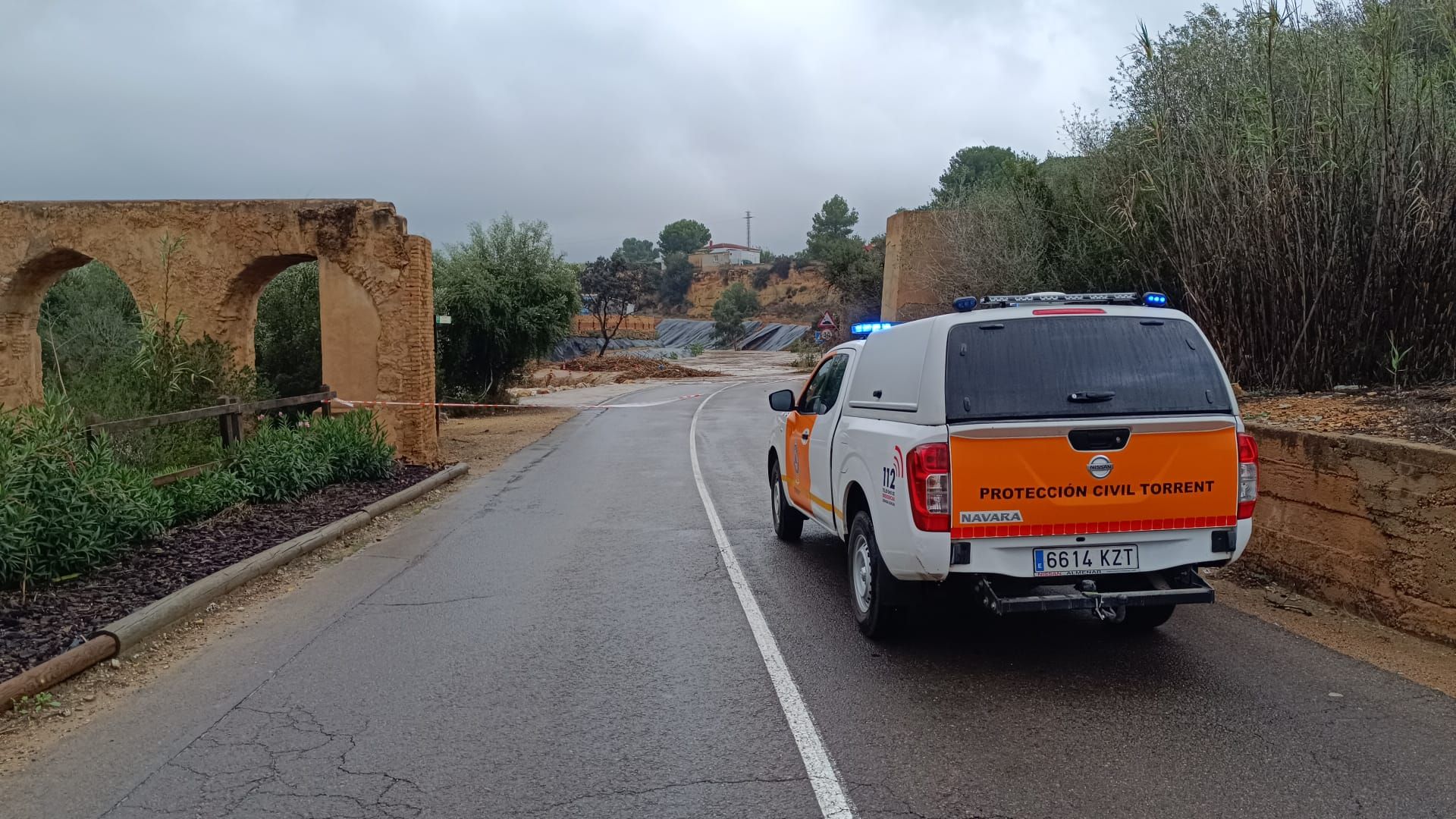 Los efectos de la DANA en caminos rurales de Torrent