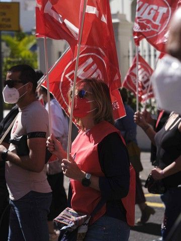 Manifestación Primero de Mayo en Santa Cruz de Tenerife
