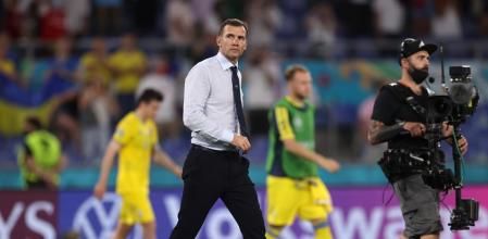 Shevchenko con la selección ucraniana de fútbol