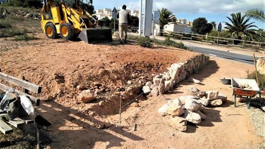 Obras esta semana frente al Clot de Galvany.