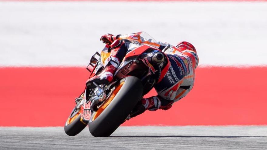 Márquez vuela en los libres del Gran Premio de Austria.