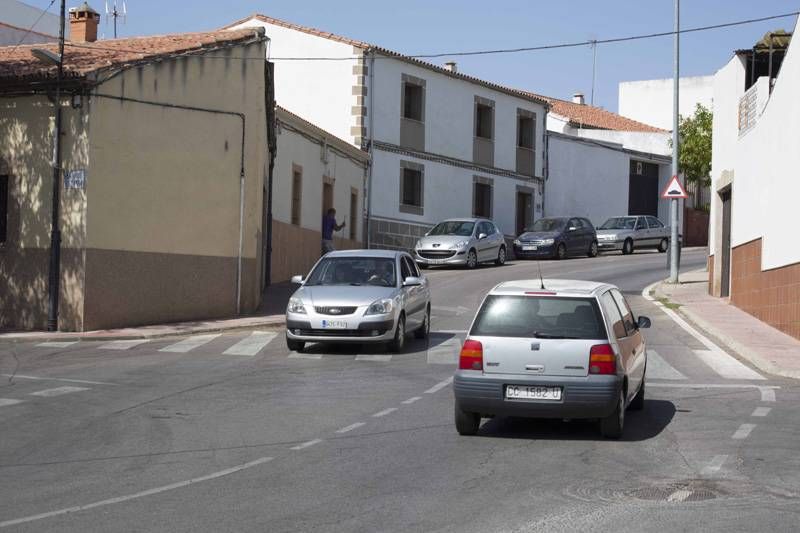 Puntos conflictivos para el tránsito de peatones en Cáceres