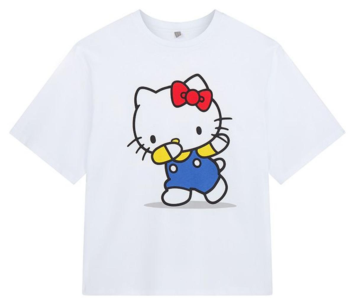 Camiseta blanca de Asos x Hello Kitty