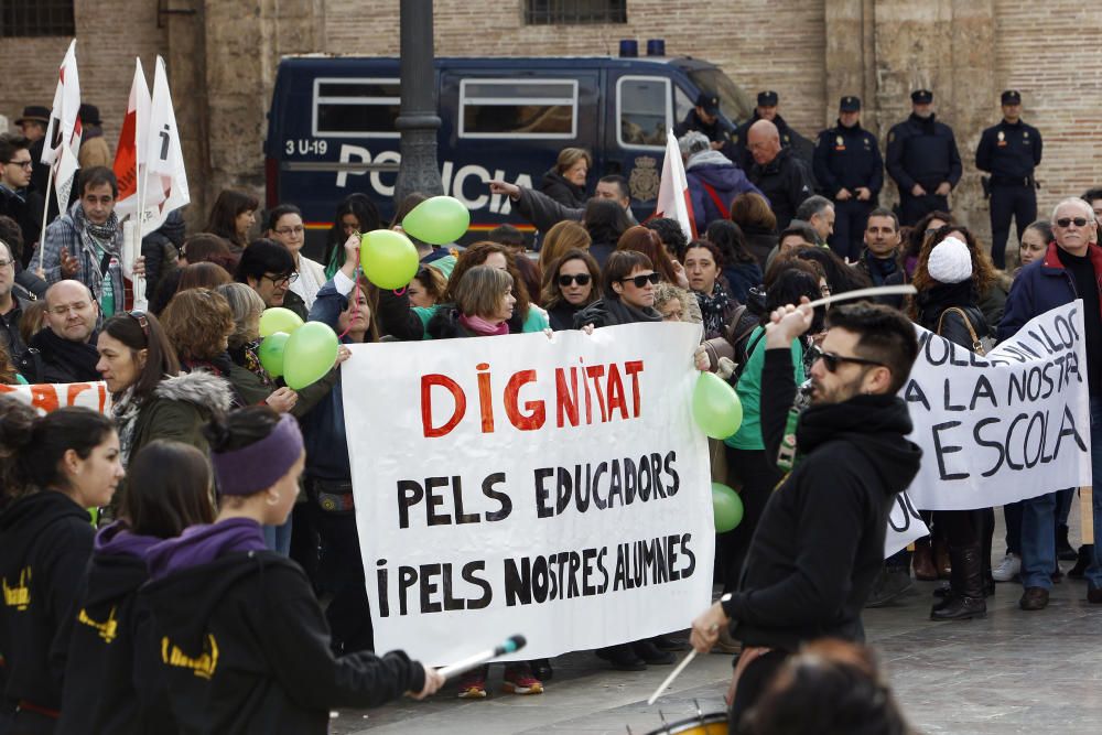 Protesta de educadores de infantil y especial