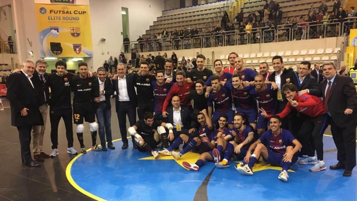 El Barça Lassa celebró su clasificación para la Final Four