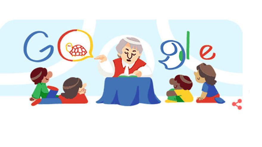 Gloria Fuertes, la poetisa de los niños, en el &#039;doodle&#039; de Google