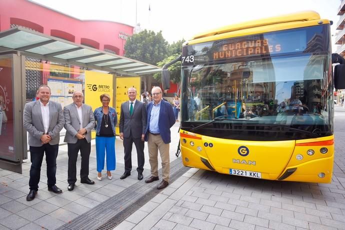 Hidalgo prueba el recorrido de la futura metroguagua del tramo Pío XII