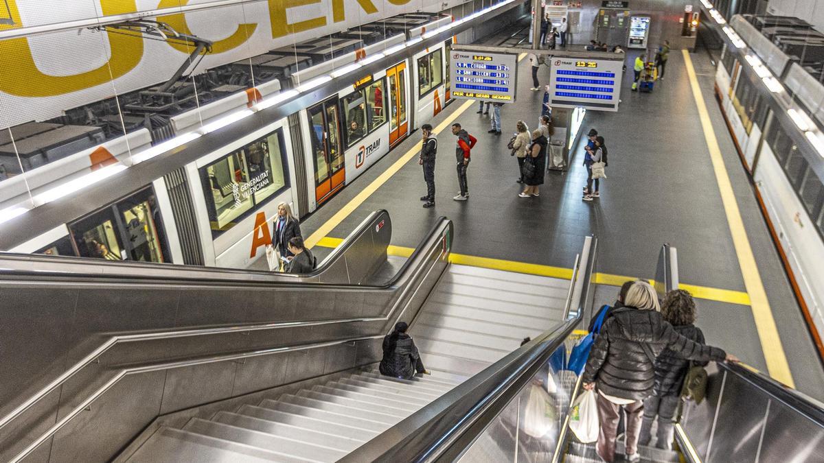 Estación de Luceros del TRAM de Alicante, en una imagen reciente.