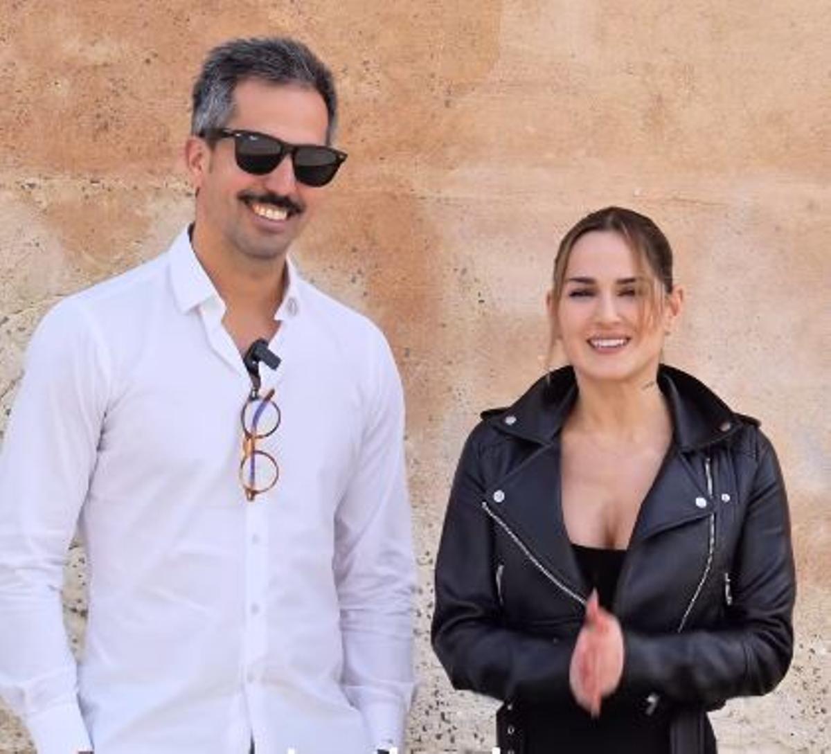 Juanjo Rojo y Cristina Gilabert, arquitecto y propietaria de Càl PArat.