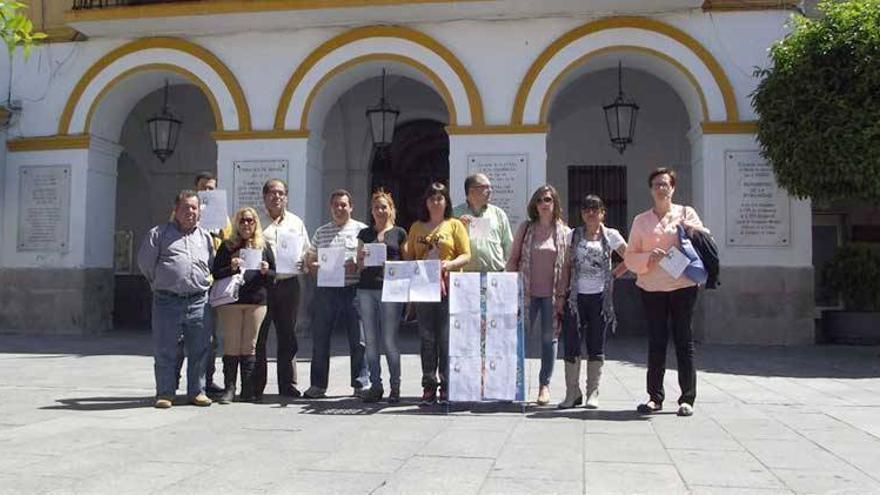 Los despedidos del Ayuntamiento de Mérida prolongan sus movilizaciones