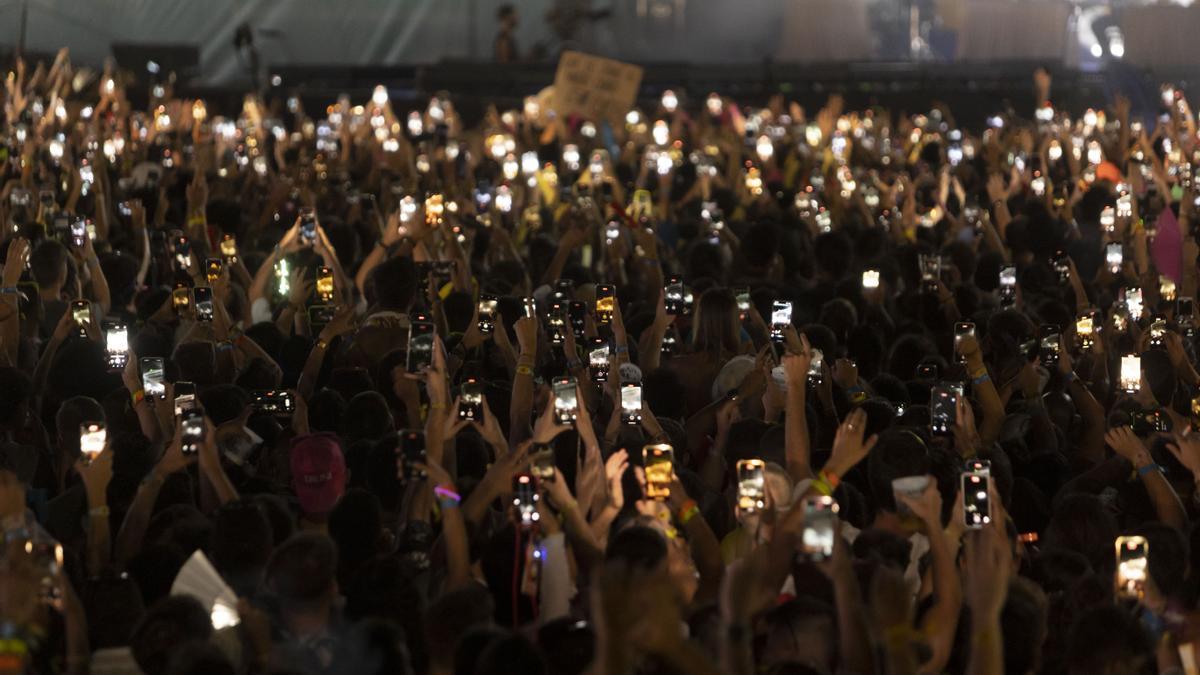 Asistentes a un concierto multitudinario este fin de semana.