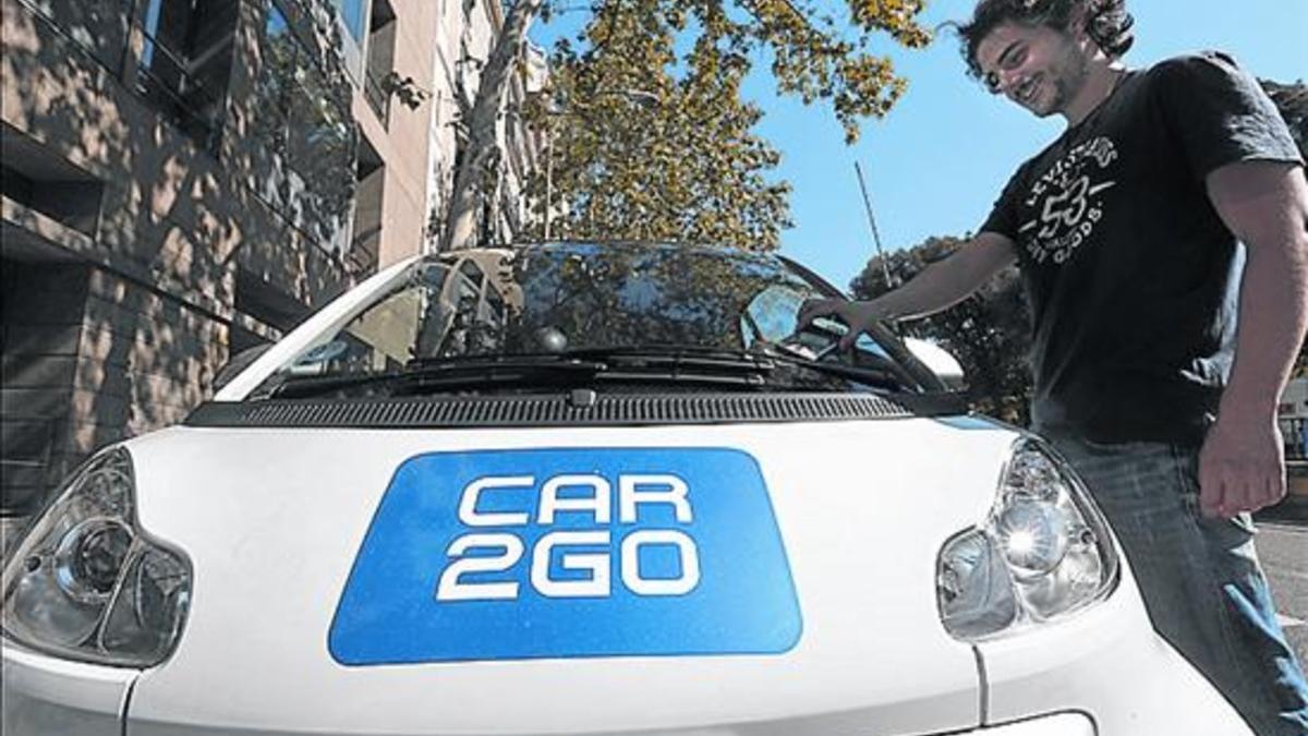 Un coche de Car2Go en Madrid.